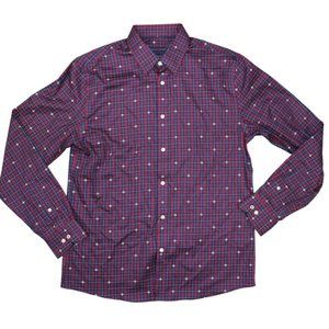 Tommy Hilfiger Mens Dress Shirt Purple Size Large